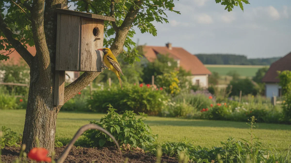 Wo man den Nistkasten aufhängt, damit der Wiedehopf deinen Garten wählt