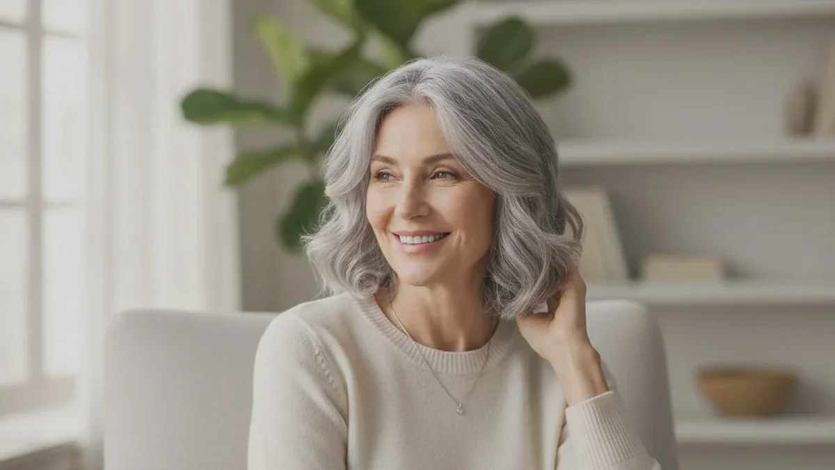 Diese Haarlänge verjüngt graues Haar ab 60 Jahren