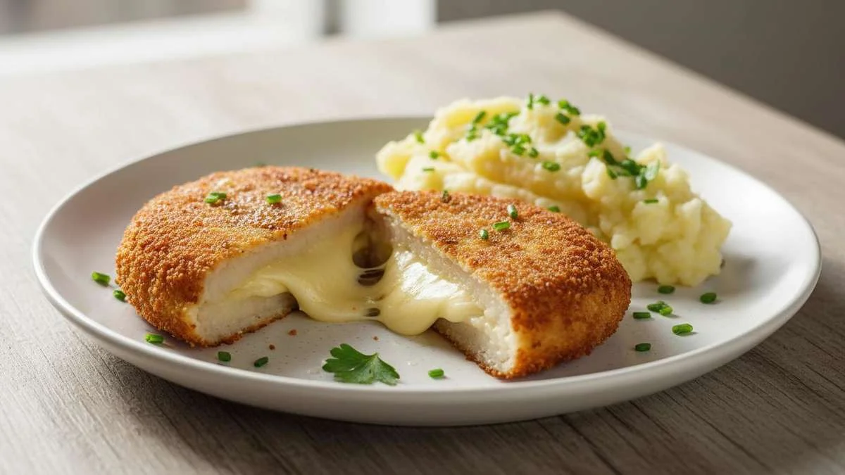 Kohlrabischnitzel mit Käsefüllung: So knusprig gelingt das Veggie-Schnitzel