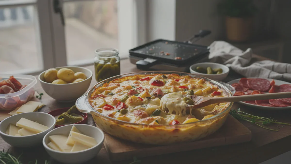 Raclette-Reste? Verwandle sie in ein köstliches, schnelles Gratin