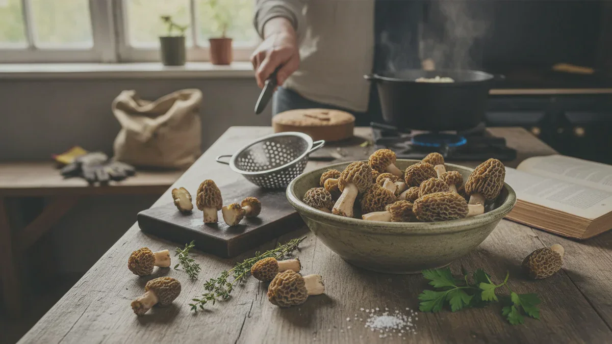 Frische Morcheln sicher und lecker zubereiten: ein einfacher Trick verändert alles