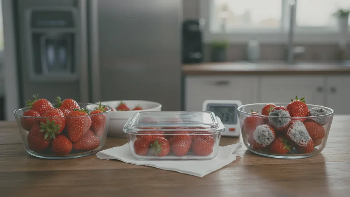 Wo man Erdbeeren aufbewahrt, damit sie nicht nach zwei Tagen schimmeln