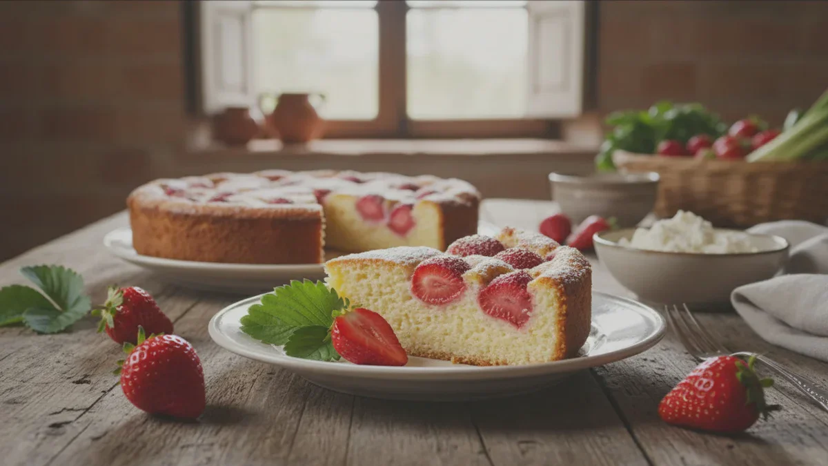 Dieser italienische Kuchen mit Erdbeeren und Ricotta gelingt immer perfekt