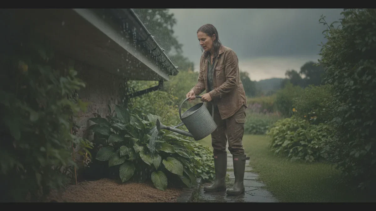 Warum du manchmal auch im Regen mit der Gießkanne in den Garten musst