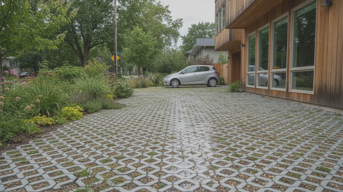 Diese günstige wasserdurchlässige Einfahrt schont Garten und Geldbeutel