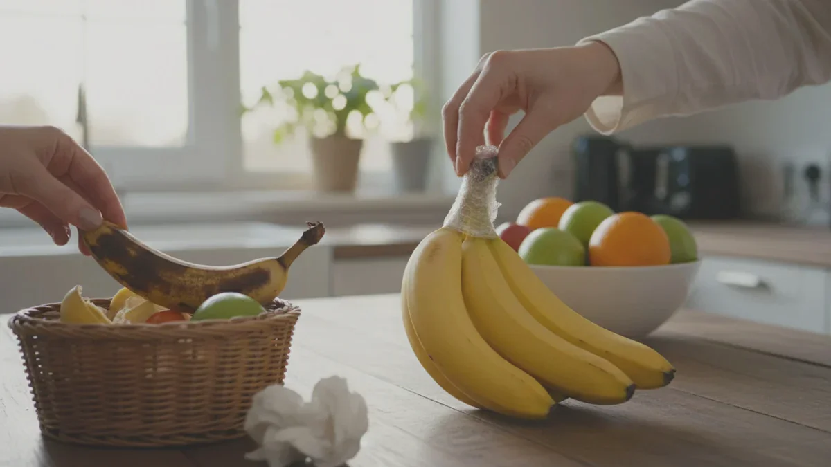 Der einfache Trick, der Bananen einige Tage länger gelb hält