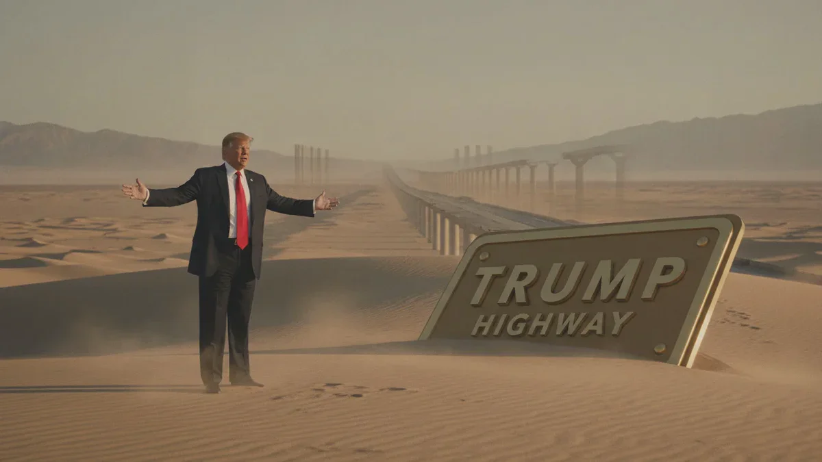 Trump verwirrt: Er rühmt sich eines Milliarden-Dollar-Highways nach ihm – der aber gar nicht existiert