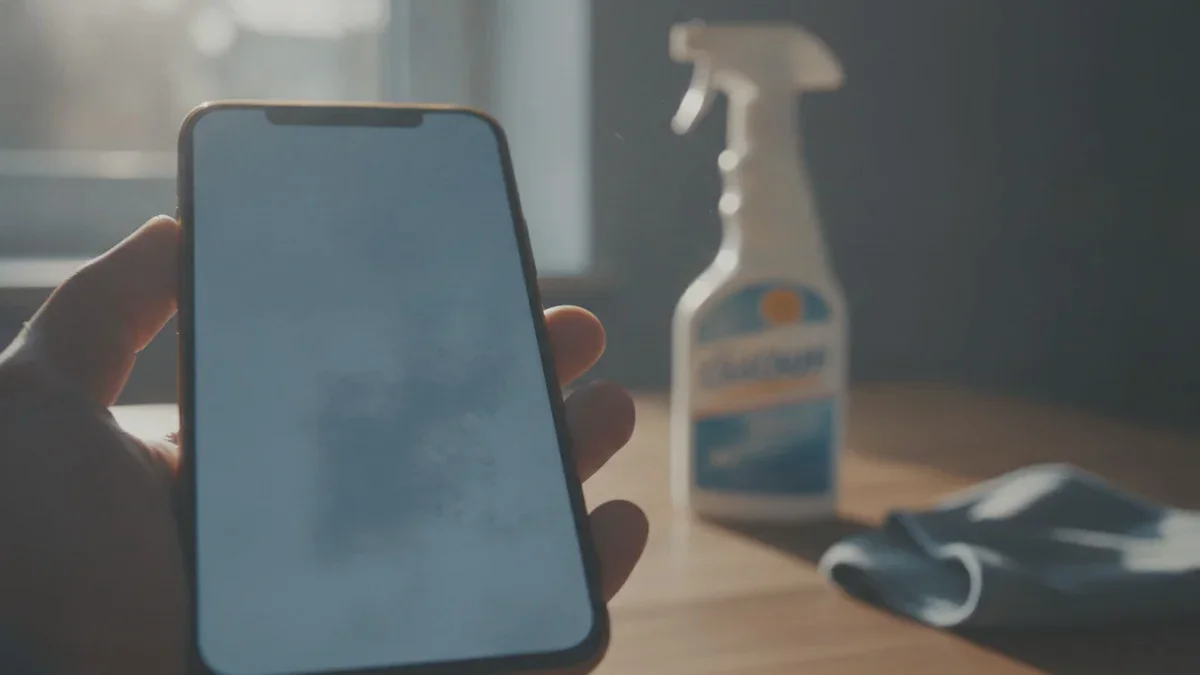 Dieses weit verbreitete Reinigungsmittel schadet still und leise dem Display deines Handys