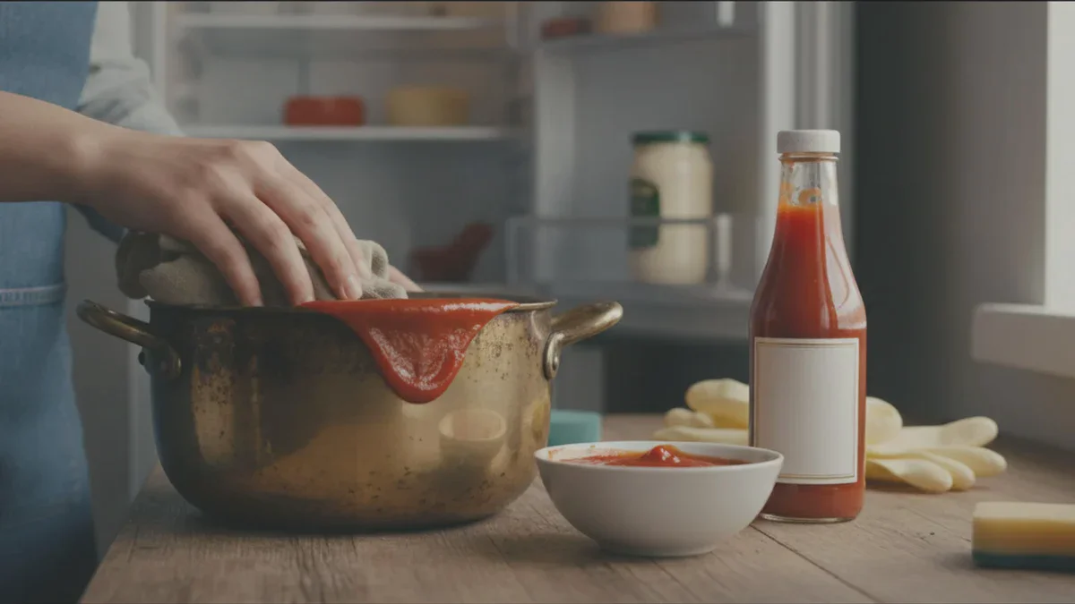 Kein Schrubben mehr: Der Ketchup-Trick aus dem Kühlschrank wirkt Wunder
