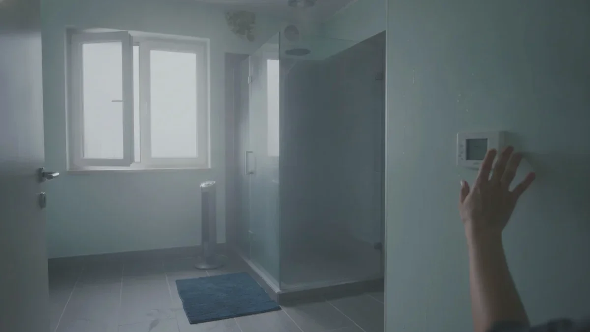 Der Luftzirkulations-Trick: Badezimmer nach der Dusche ohne unnötige Heizung trocknen