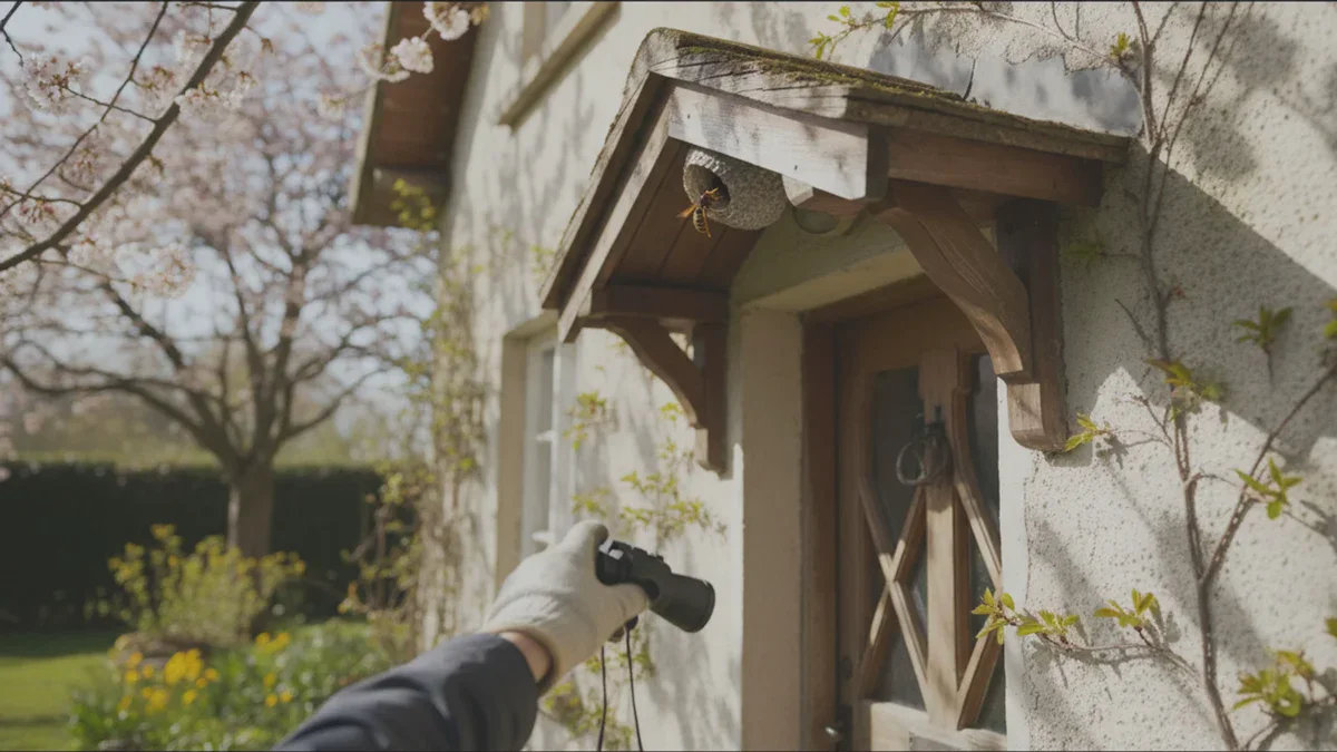 Wo man im Frühling das Nest der Asiatischen Hornisse in Hausnähe suchen sollte
