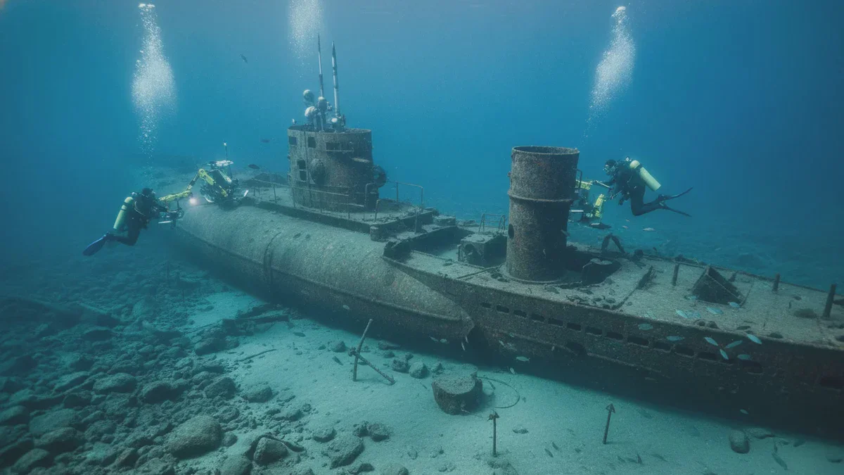 Französisches Kriegs-U-Boot nach 80 Jahren vor der spanischen Küste entdeckt